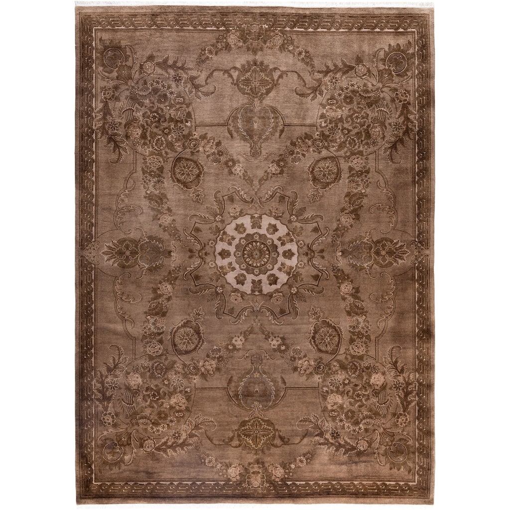 Overdyed One-of-a-Kind Hand-Knotted Area Rug - Beige - 8' 2" x 11' 4"
