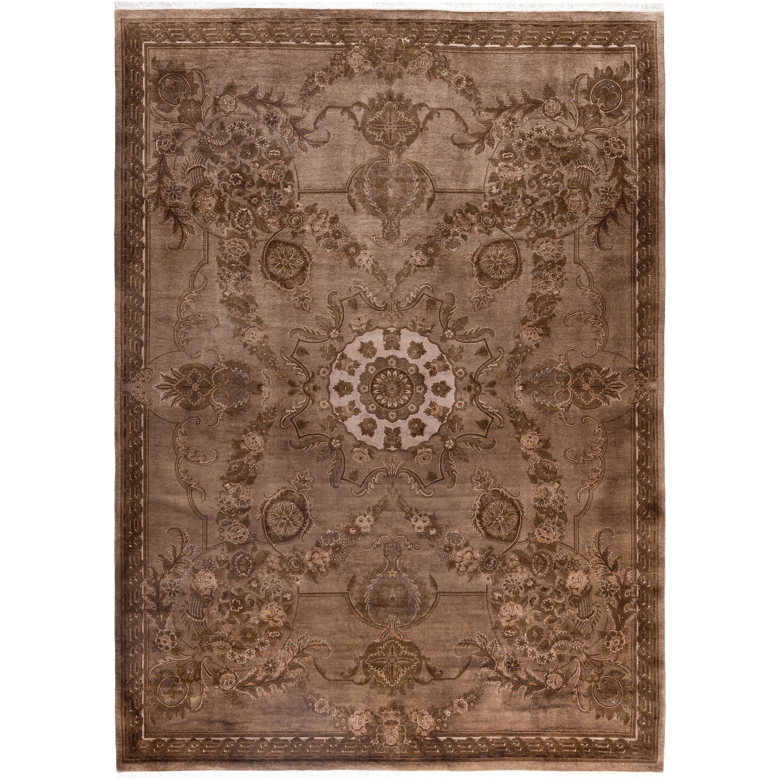 Overdyed One-of-a-Kind Hand-Knotted Area Rug - Beige - 8' 2" x 11' 4"