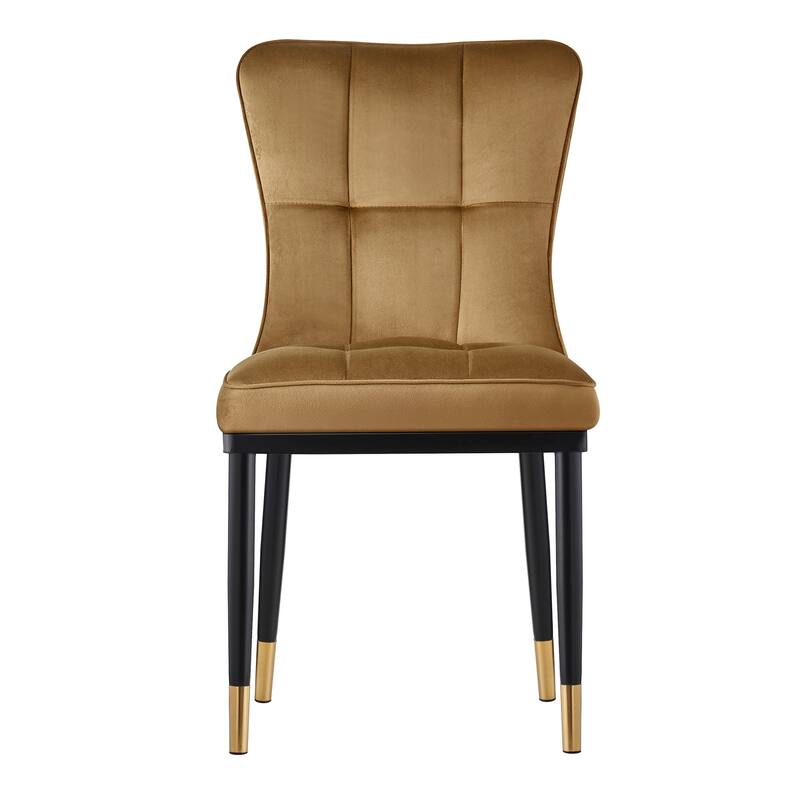 Modern Velvet Upholstered Dining Chairs, Set of 2/4 - 35.8"H x 18.9"W x 23.2"D