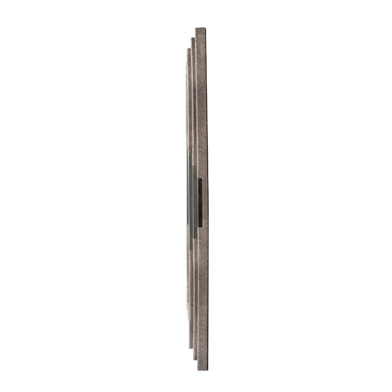 HomeRoots 28" Gray Framed Accent Mirror - 35.4' X '27.6' X '1.6