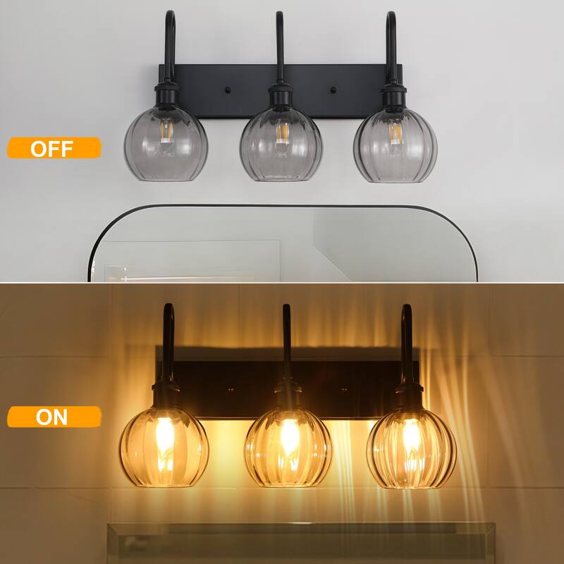 3-Light Dimmable Bathroom Vanity Light