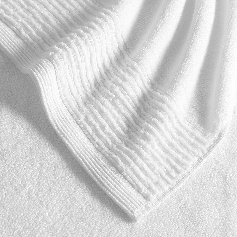 Vera Wang Sculpted Pleat Solid Cotton Multi Size Towel Set