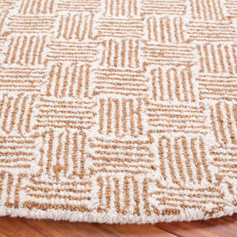 SAFAVIEH Handmade Micro-Loop Courteney Transitional Wool Rug