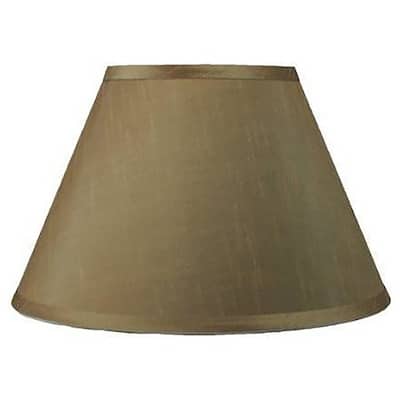 Conical Faux Silk Hardback Lamp Shade, 7" Top, 14" Bottom, 9" Slant