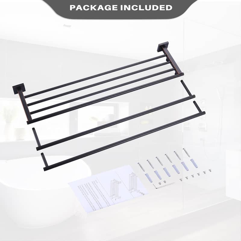 Two Towel Holders Wall mounted Towel Rack