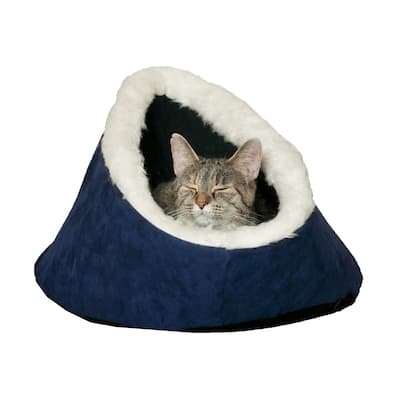 PETMAKER Feline Cat Comfort Cavern Pet Bed
