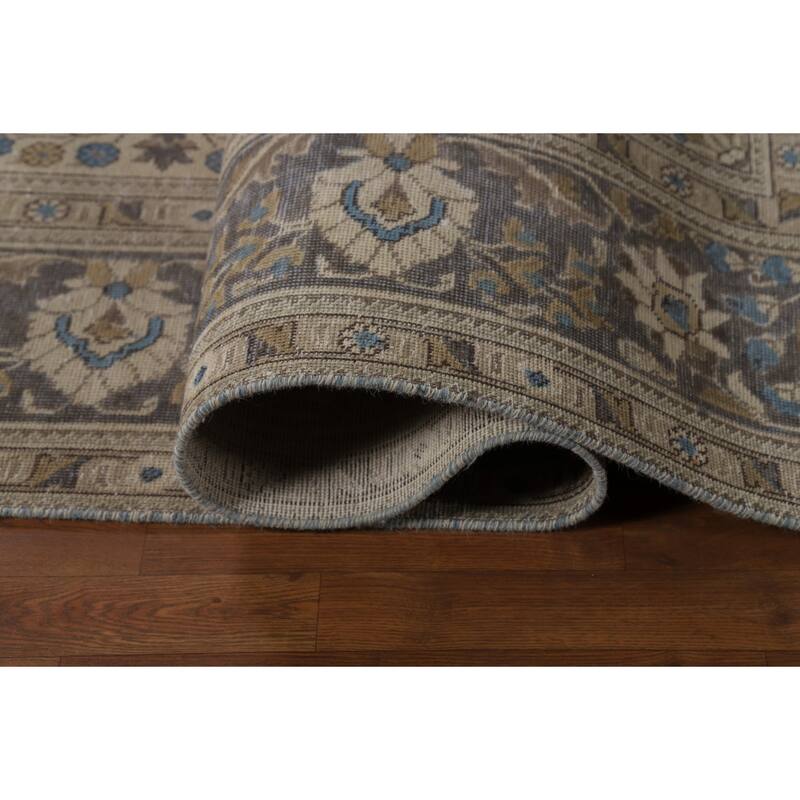 Medallion Tabriz Persian Area Rug Handmade Floral Wool Carpet - 9'5"x 12'10"