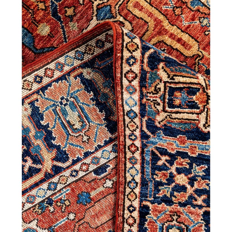 Serapi One-of-a-Kind Hand-Knotted Area Rug - Red - 4' 2" x 5' 10"
