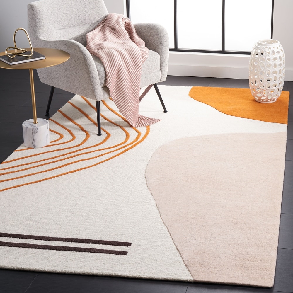 SAFAVIEH Handmade Rodeo Drive Abigayle Mid-Century Modern Wool Rug