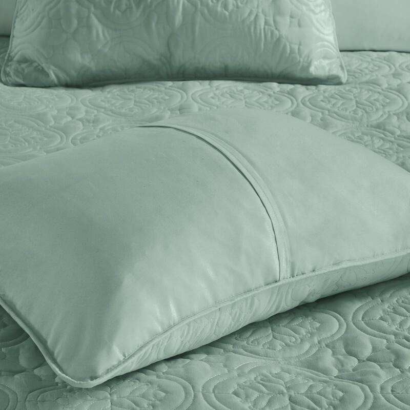 3 Piece Reversible Bedspread Set Seafoam Full/Queen