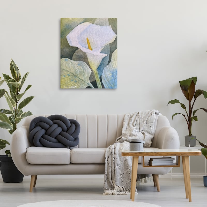 Stupell Garden Calla Lily Bloom Canvas Wall Art Design By Stephanie Fielden