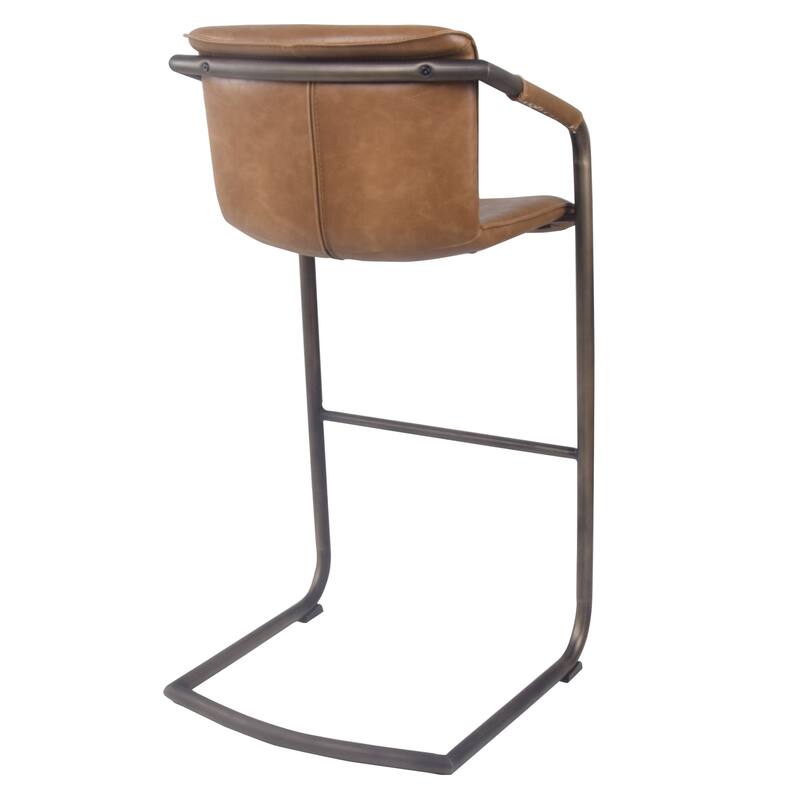 NPD Furniture Indy PU Leather Bar Stool (Set of 2)