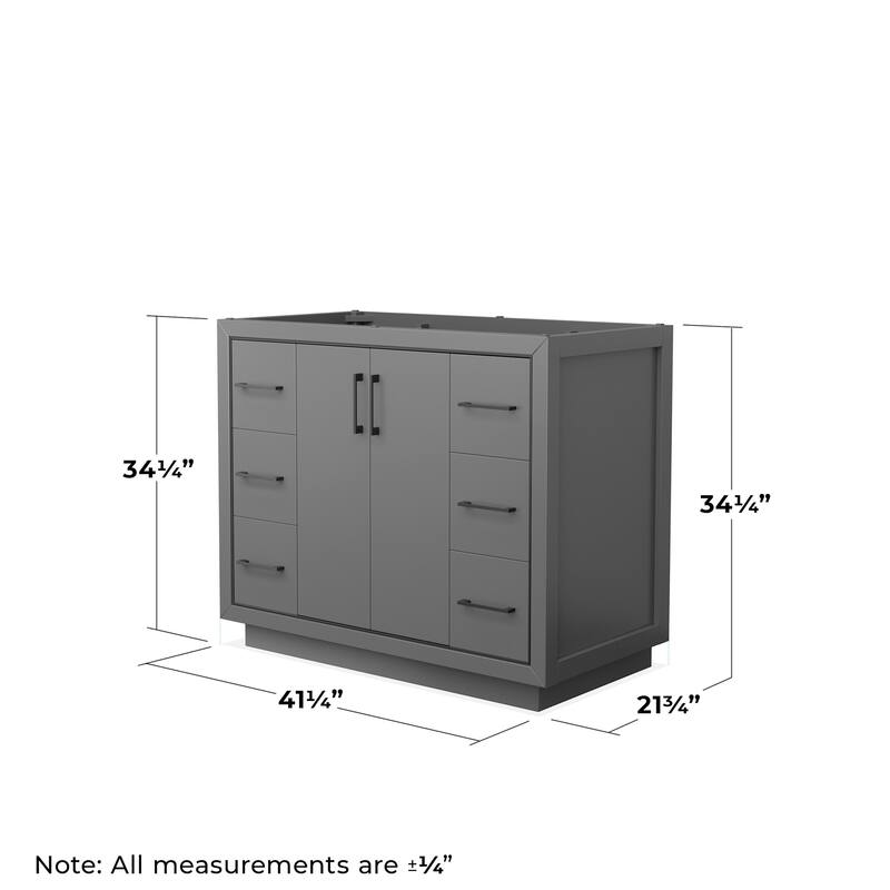 Wyndham Collection WCF1111-42S-CX-M34 Icon 42" Single Free Standing