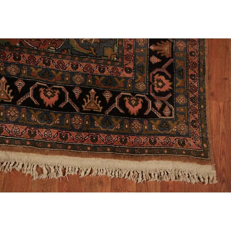 Medallion Serab Persian Vintage Area Rug Handmade Wool Carpet - 6'7" x 9'8"