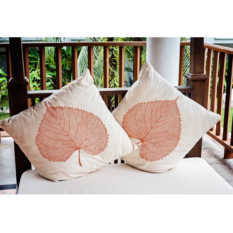 Leaf Study Fall Indoor/Outdoor Throw Pillow