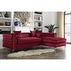 preview thumbnail 22 of 22, Chic Home Monet Velvet Button-tufted Sectional Sofa Red