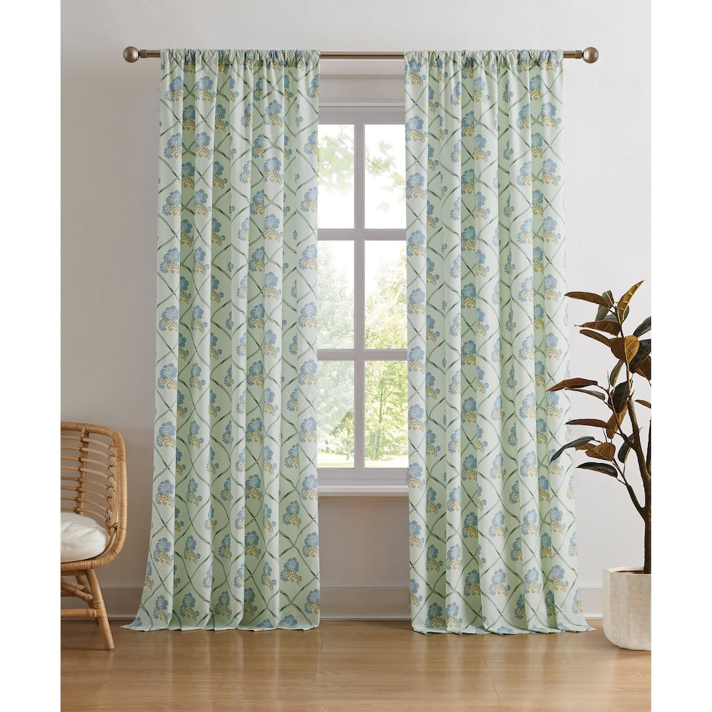 Brooklyn Loom Olivia Floral Window Curtain
