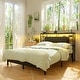 preview thumbnail 14 of 82, Headboards with Storage Shelves, Head Board with Power Outlet and LED Light for Bed Frame