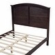 preview thumbnail 11 of 9, Farmhouse Wooden Platform Bed with Curled Design Headboard and Footboard