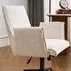 preview thumbnail 11 of 29, Upholstered Fabric Swivel Task Chair, Office Chair with Wheels