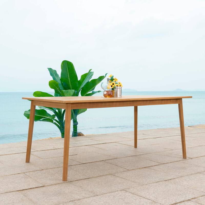SAFAVIEH Couture Mayaguana Brazilian Teak Dining Table - 72"W x 40"D x 30"H