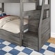 preview thumbnail 11 of 14, Modern Farmhouse Twin Over Twin Bunk Bed with Staircase and Trundle