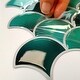 preview thumbnail 9 of 12, Walplus Fresh Turquoise Glossy 3D Metro Peel and Stick Backsplash Tile Stickers