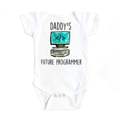 Programmer Future - Baby Boy Girl Clothes Infant Bodysuit Funny Cute Newborn