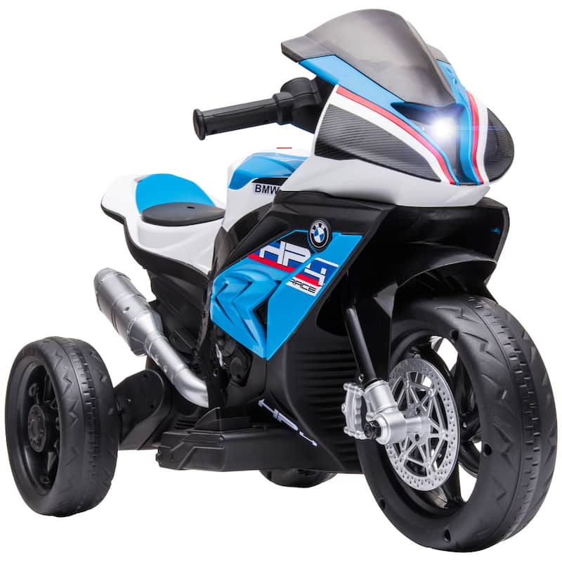 Electric Motorcycle with 2 Training Wheels, 6V Kids Motor Vehicle Toy with Headlights, Exclusive Child Car with Horn