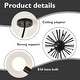 preview thumbnail 17 of 16, Sputnik Chandelier Mid Century Modern Brushed Nickel Chandeliers Industrial 24-Light Starburst Pendant Light