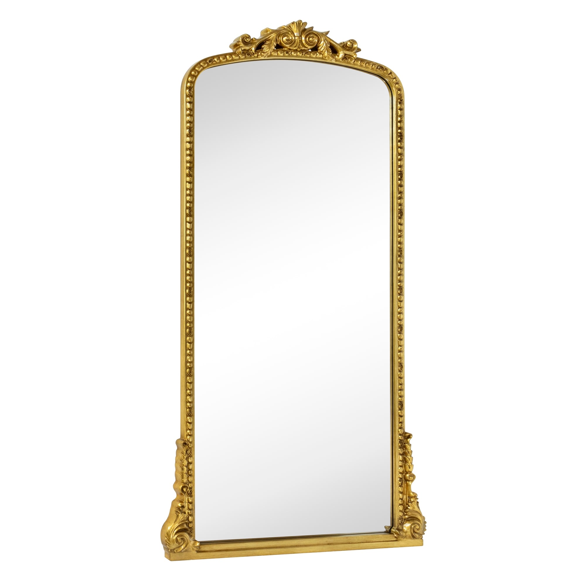 TEHOME Gold Contemporary Floor Mirror for Bathroom & Living Room