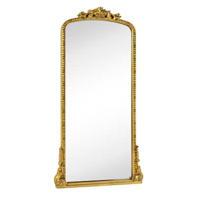 TEHOME Gold Comtemporary Floor Mirror for bathroom & living room