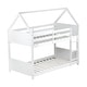 preview thumbnail 30 of 32, Twin Over Twin House Floor Bunk Bed with Headboards