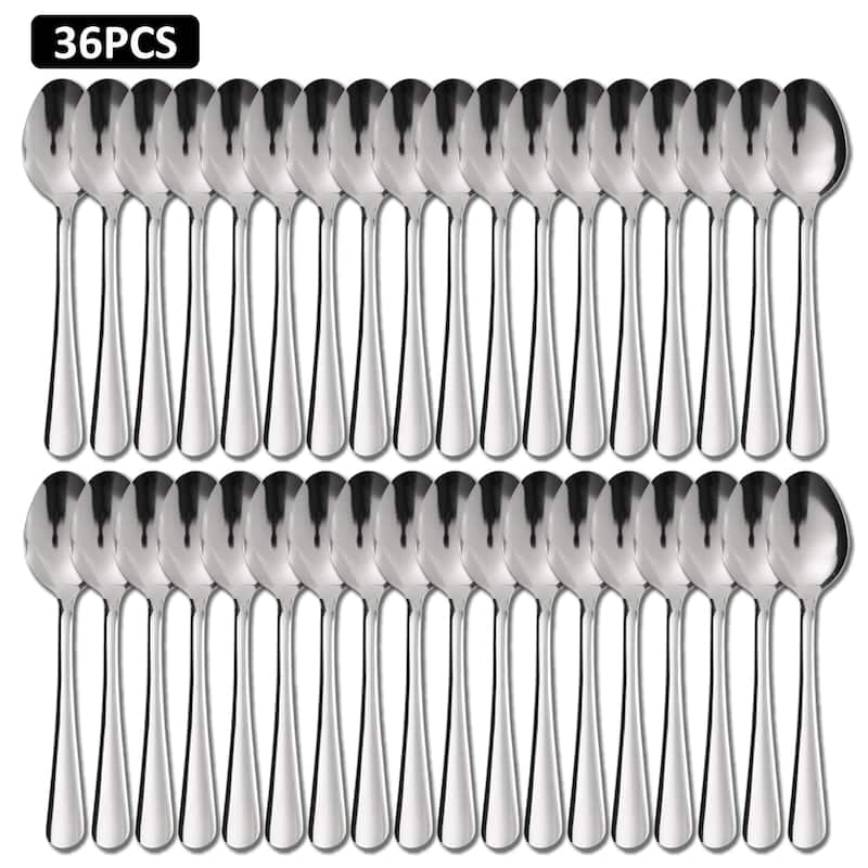 60 Pieces Forks /Spoons/Knives Silverware Set Stainless Steel Flatware Set - 36PCS Dinner Spoons
