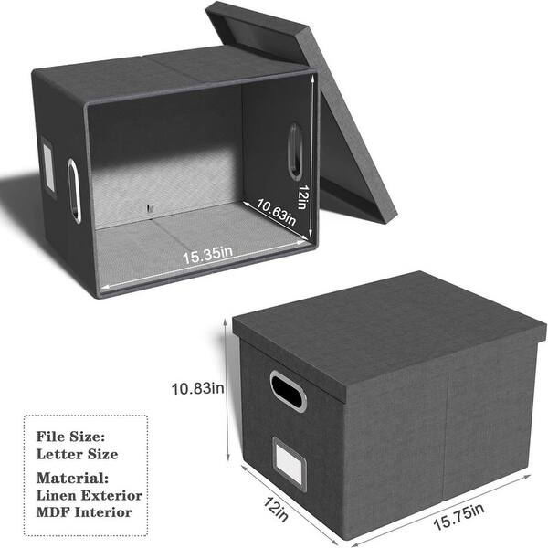 File Storage Box Size File Storage Organizer Box 1 Pack - Bed Bath & Beyond - 39427163