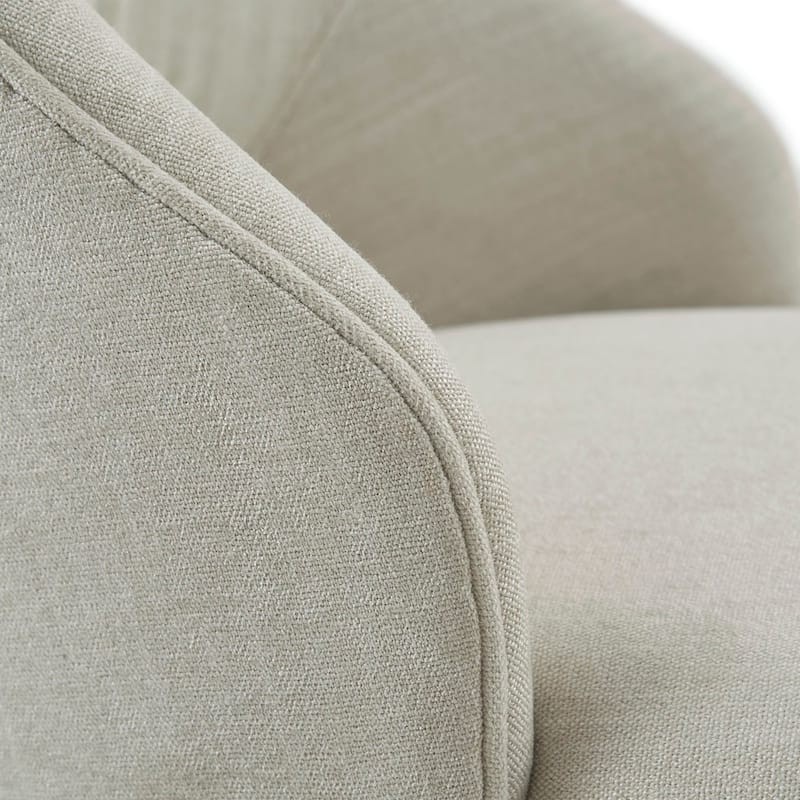 Madison Park Jillian Upholstered Counter Stool with Cutout Back Design and Swivel Sea