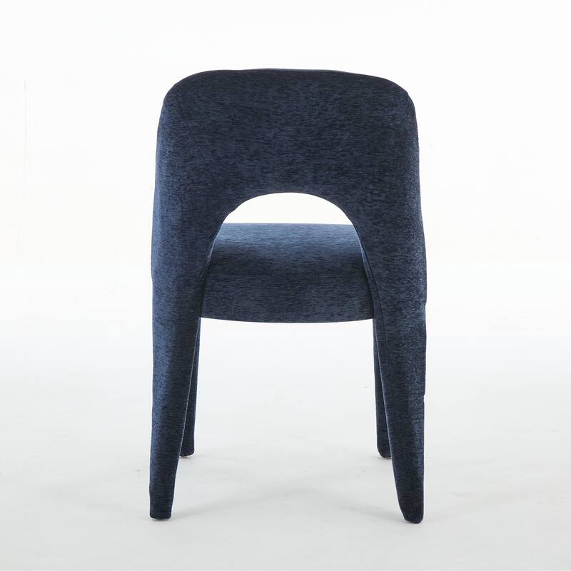Contemporary Metal Frame Dining Chair Set of 2 with Sponge Cushion 300lb Capacity