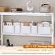 preview thumbnail 54 of 72, L Shaped Computer Desk 5 fabric Drawers Gaming Desk Storage Shelf