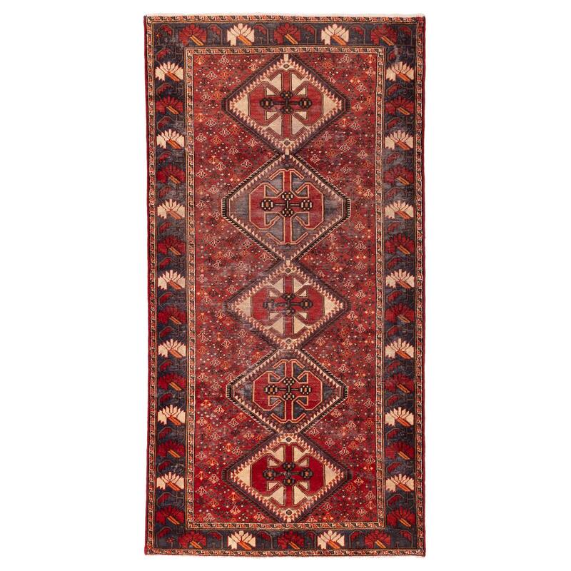 ECARPETGALLERY Hand-knotted Konya Anatolian Red Wool Rug - 5'1 x 10'1