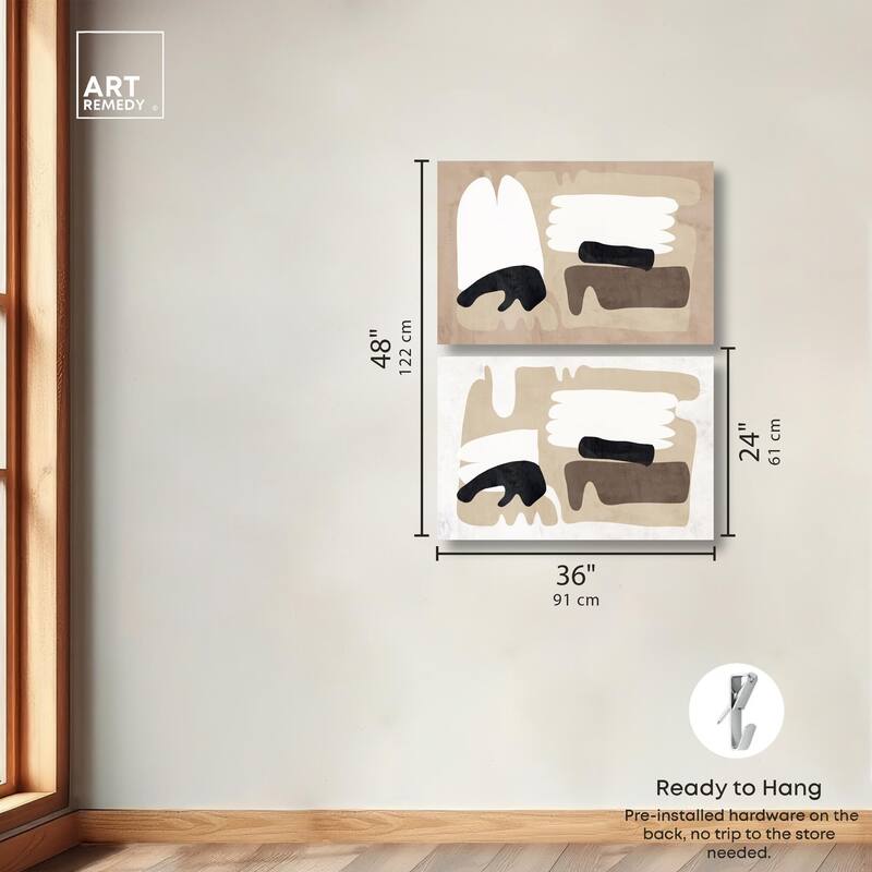 Sandera Set Canvas Set of 2 by Art Remedy, Gallery Wrapped