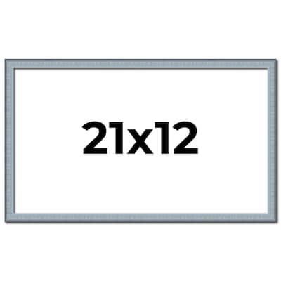 21x12 Frame Rustic Sky Blue Solid Wood Picture Frame | 0.75 Inch