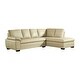 preview thumbnail 15 of 17, Abbyson Devonshire Top Grain Leather Tufted Sectional