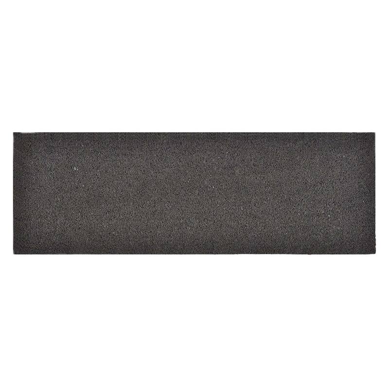 Sheltered Grey Coir Coco Fibers Long Front Door Mat Rug 30x10 - Grey