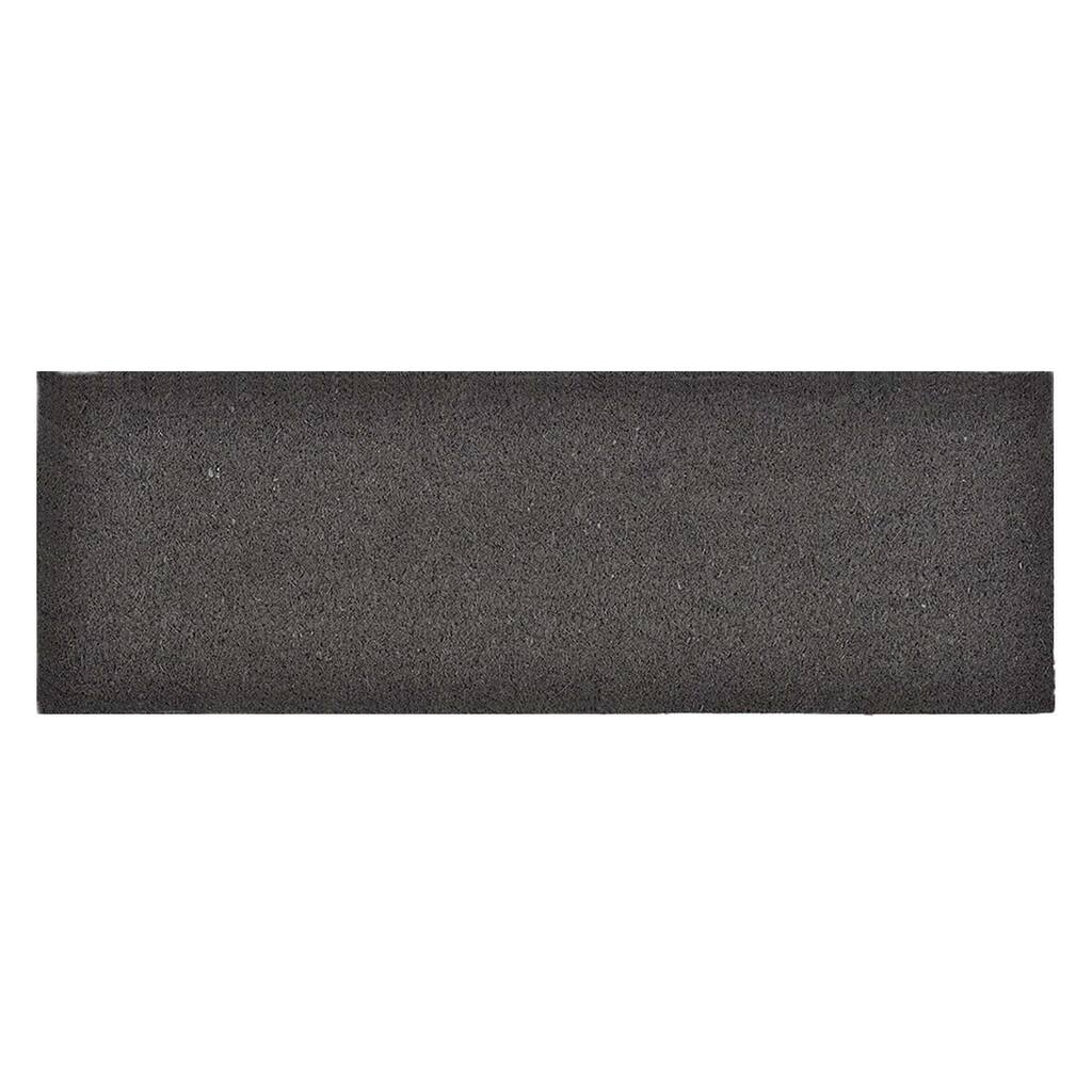 Sheltered Grey Coir Coco Fibers Long Front Door Mat Rug 30x10