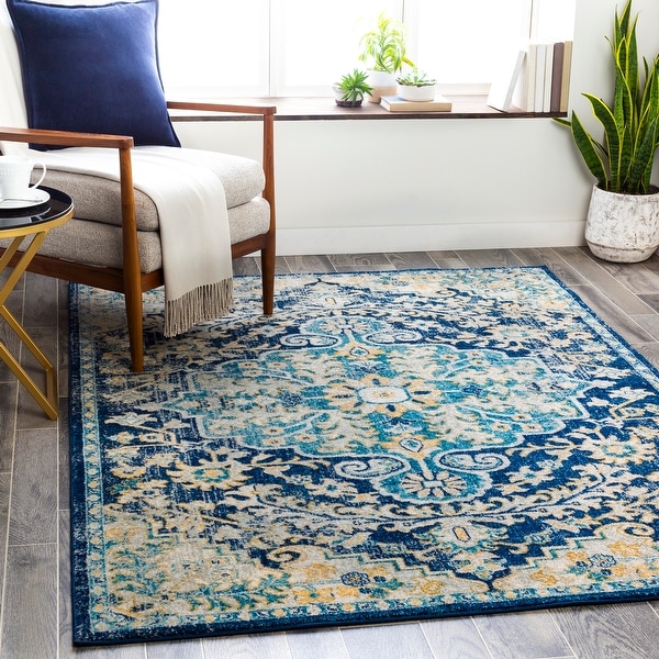 Addie Boho Persian Medallion Area Rug. Opens flyout.