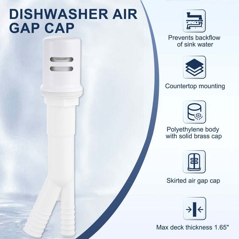 WOWOW Dishwasher Air Gap Cover for Kitchen Sink
