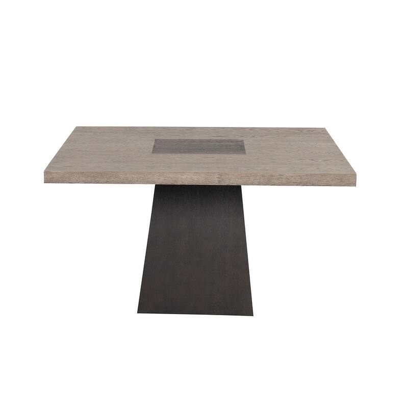 Dining Set 5PC Modern Dark Walnut Finish Table and Chairs