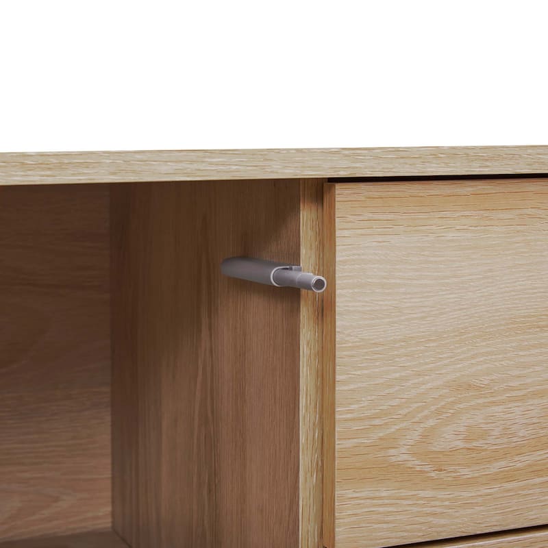 Teamson Home Cairo 3 Drawer Sideboard, Oak - 47.5"L x 15.75"W x 29.75"H