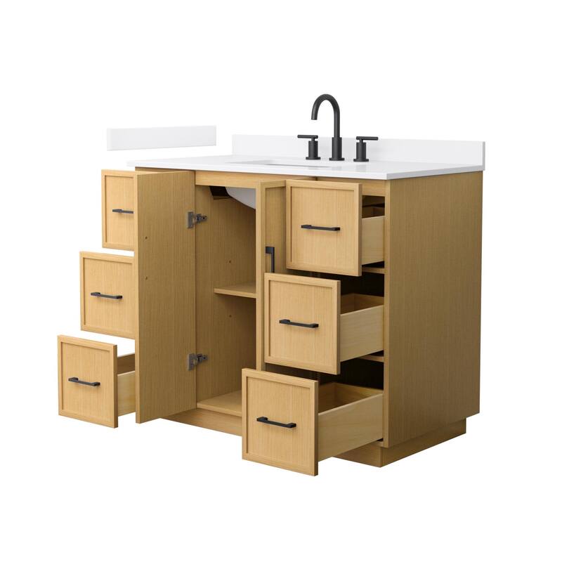 Wyndham Collection WCH7474-42S-QTZ-US3MXX Elan TK 42" Free Standing