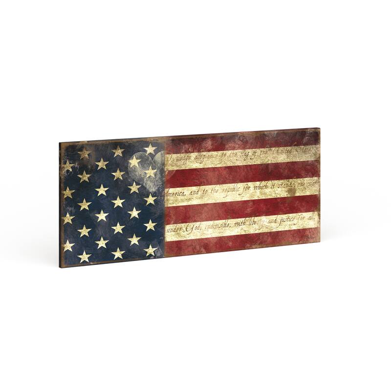 Copper Grove Carol Robinson 'I Pledge Allegiance' Premium Gallery Wrapped Canvas Art (3 Sizes Available)